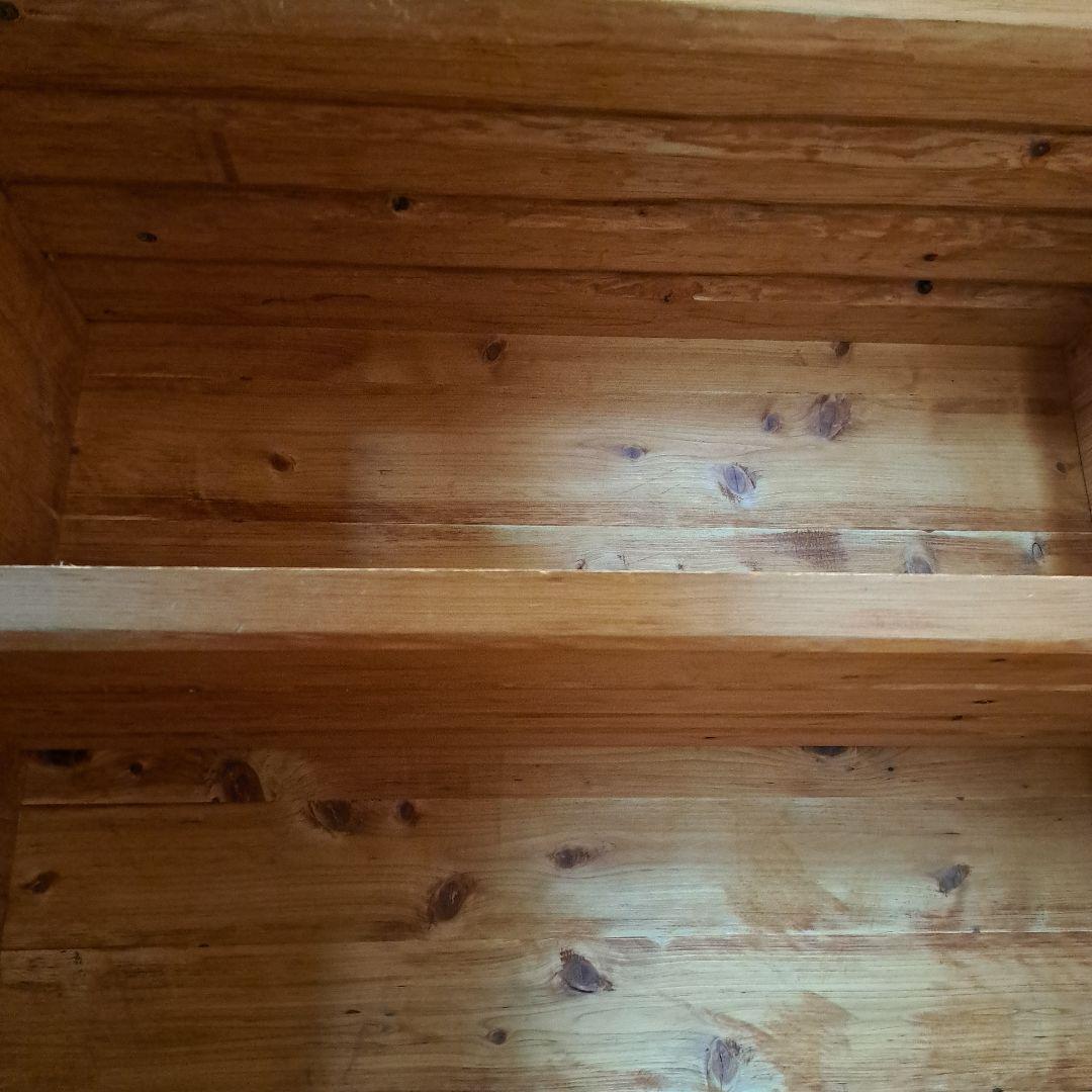 ヒノキ 特注 ブックシェルフ 本棚