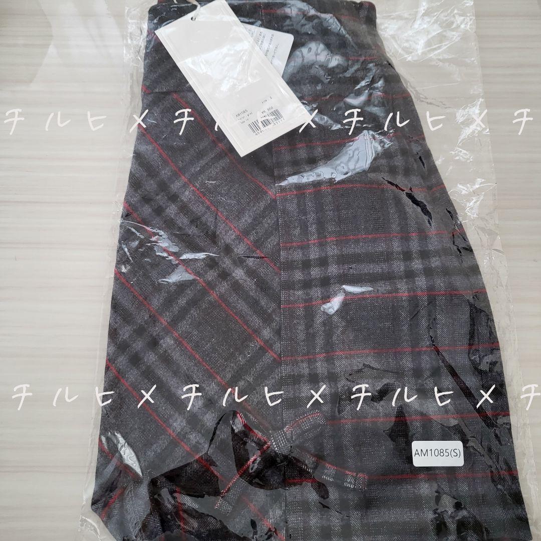 スカート andmary Monica check mini skirt gray S