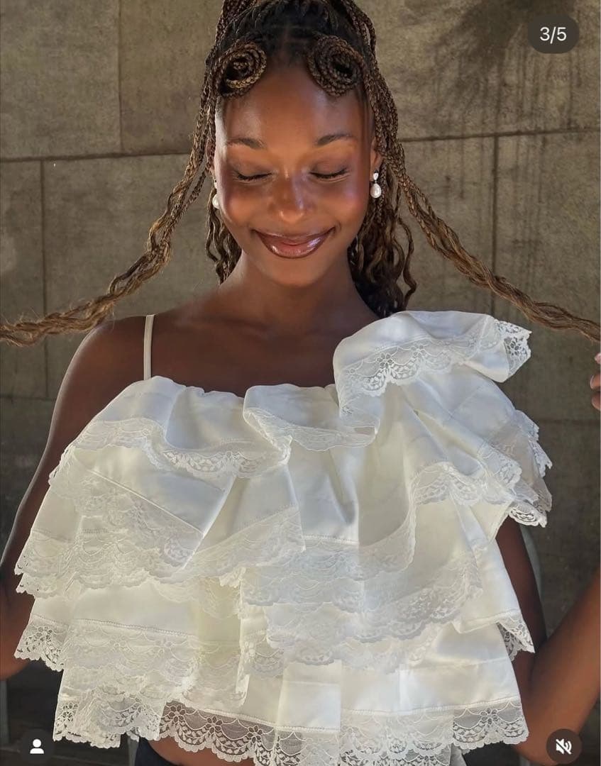 Bibiy フリルキャミソール ホワイト F