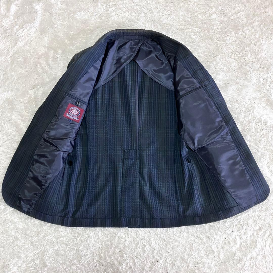 ジェイプレス テーラードジャケット シアサッカー 記念モデル 金ボタン L