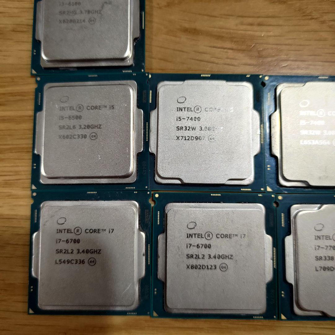 【動作品】Intel Core i3 i5 i7 CPU セット 8枚