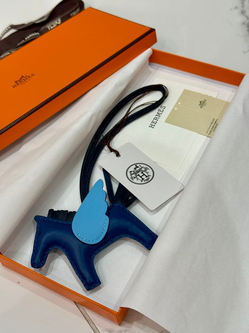 【新品未使用】HERMES ペガサスチャーム PMロデオ W刻印