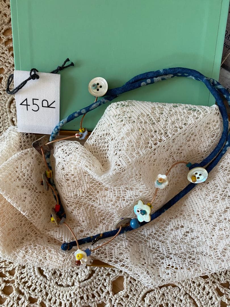 未使用45Rビーズのネックレス