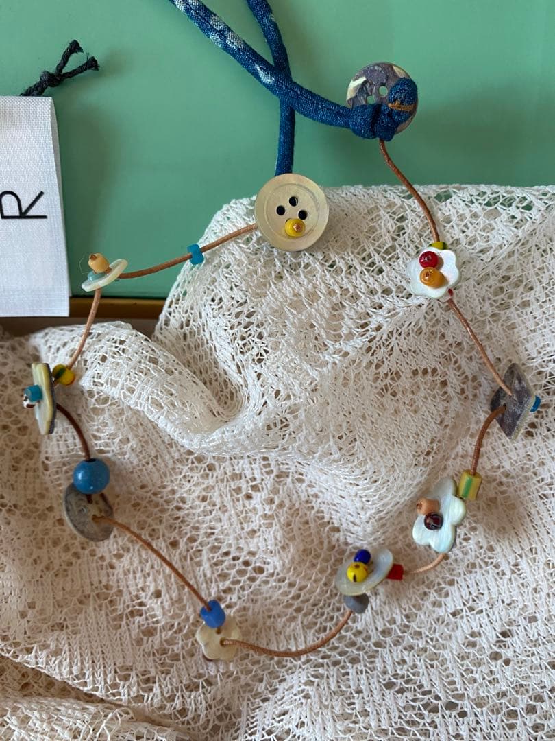 未使用45Rビーズのネックレス