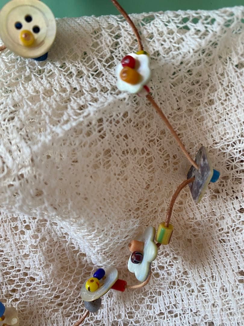 未使用45Rビーズのネックレス