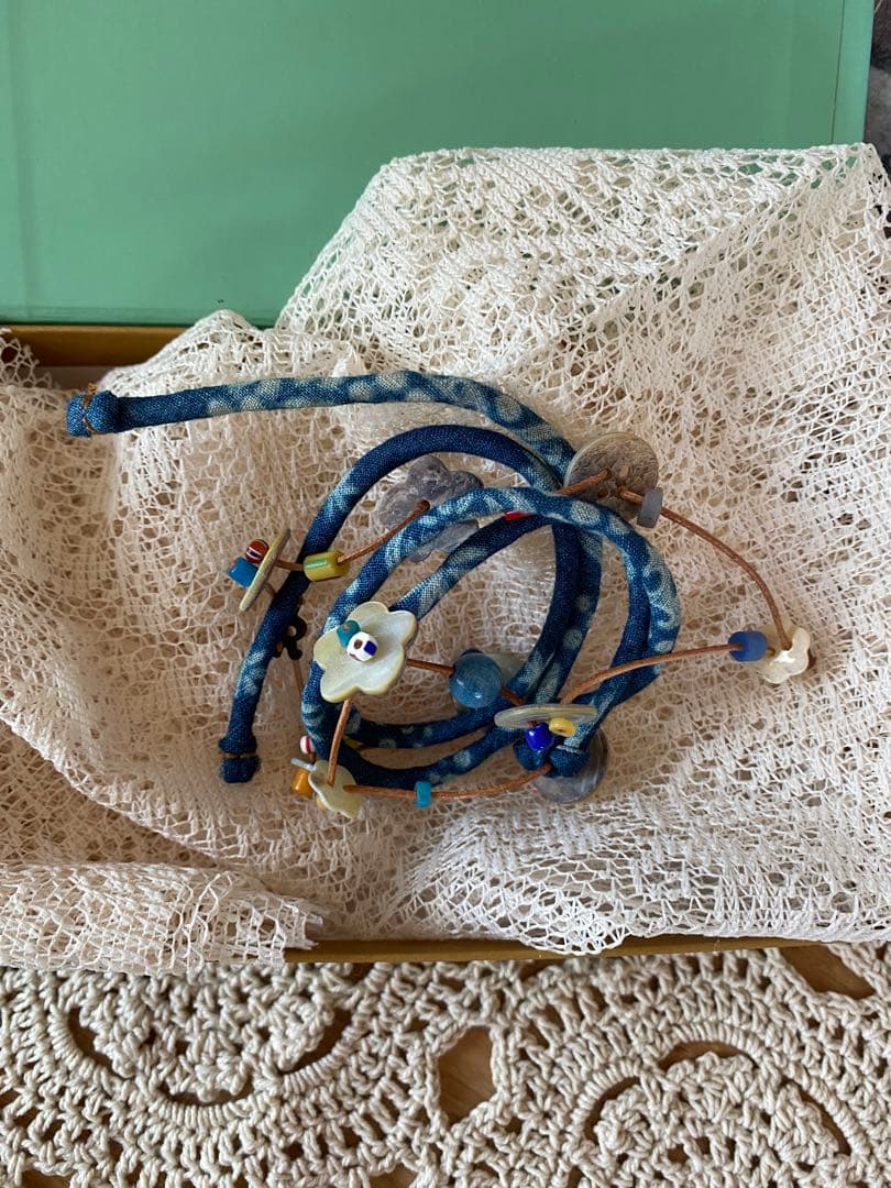 未使用45Rビーズのネックレス