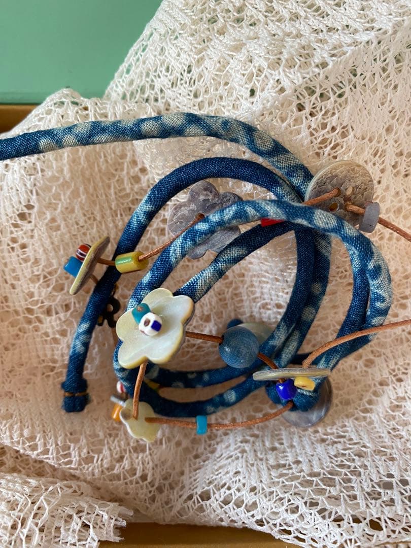 未使用45Rビーズのネックレス