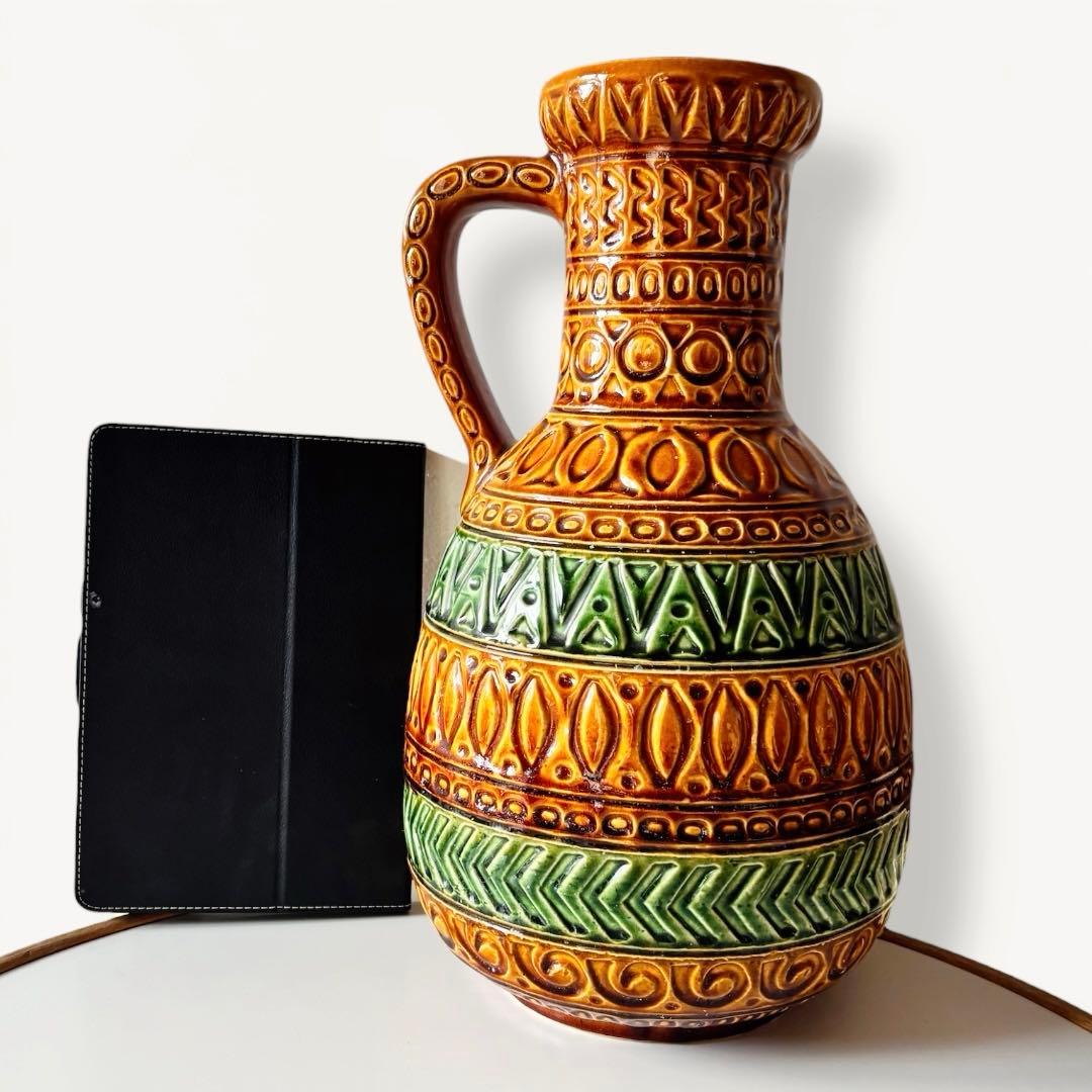 Fat Lava BAY 花瓶 3点セット｜西ドイツ製　フラワーベース 42㎝