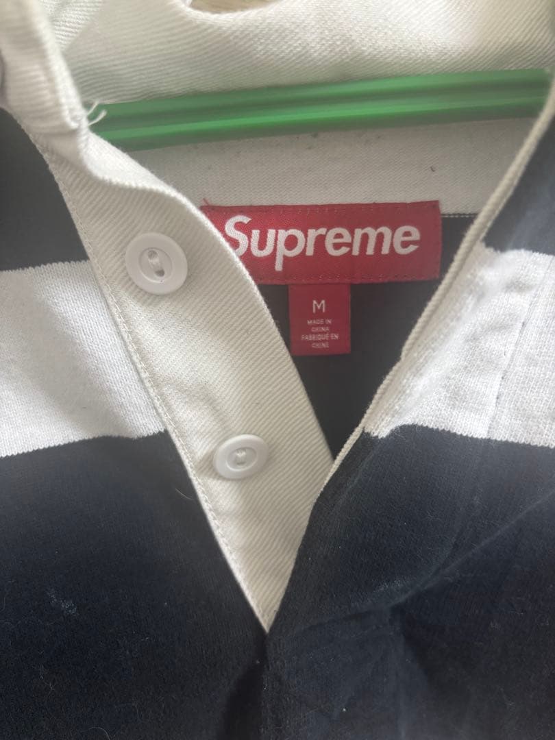 2/7本日限定で値下げします。SUPREME ストライプ ラガーシャツ