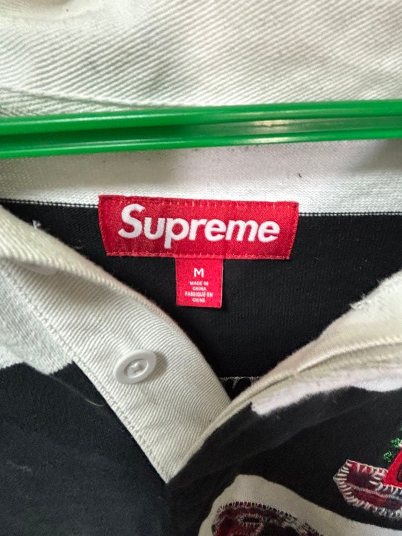 2/7本日限定で値下げします。SUPREME ストライプ ラガーシャツ