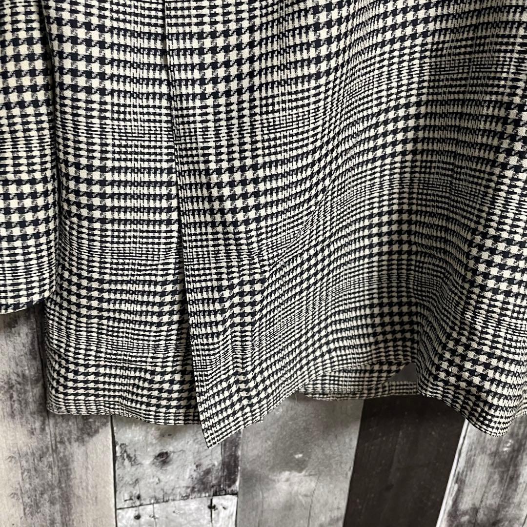 アクアスキュータム テーラードジャケット　千鳥格子　チェック　L　175　シルク