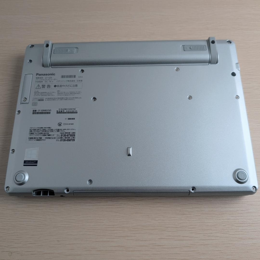 軽量快速PC Let's note CF-SZ6RDYVS 最新オフィス付き