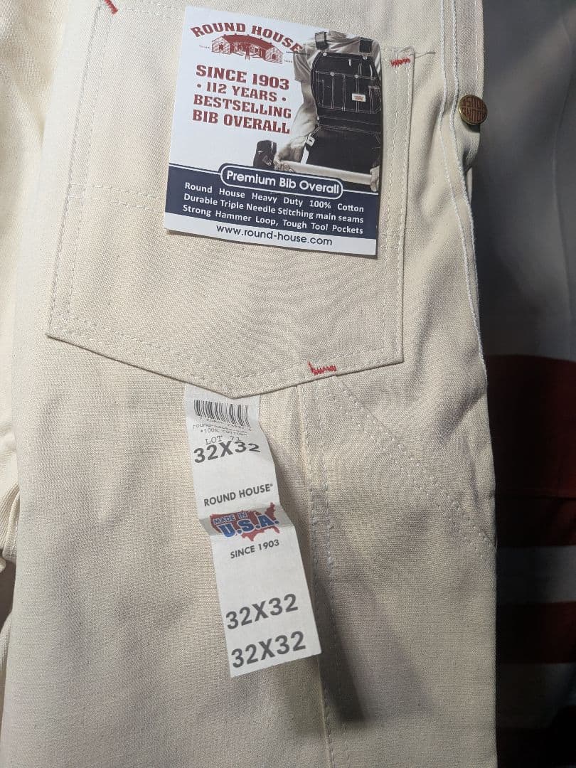ラウンドハウス オーバーオール W32 L32 USA