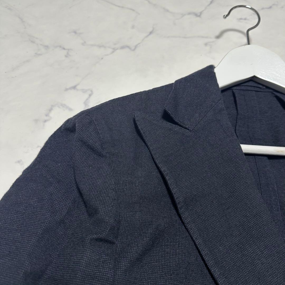 希少　ラルディーニLARDINI ダブルテーラードジャケット　ネイビー　紺　44