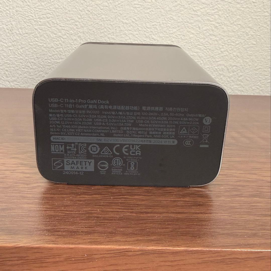 Belkin 11 in 1 ドッキングステーション