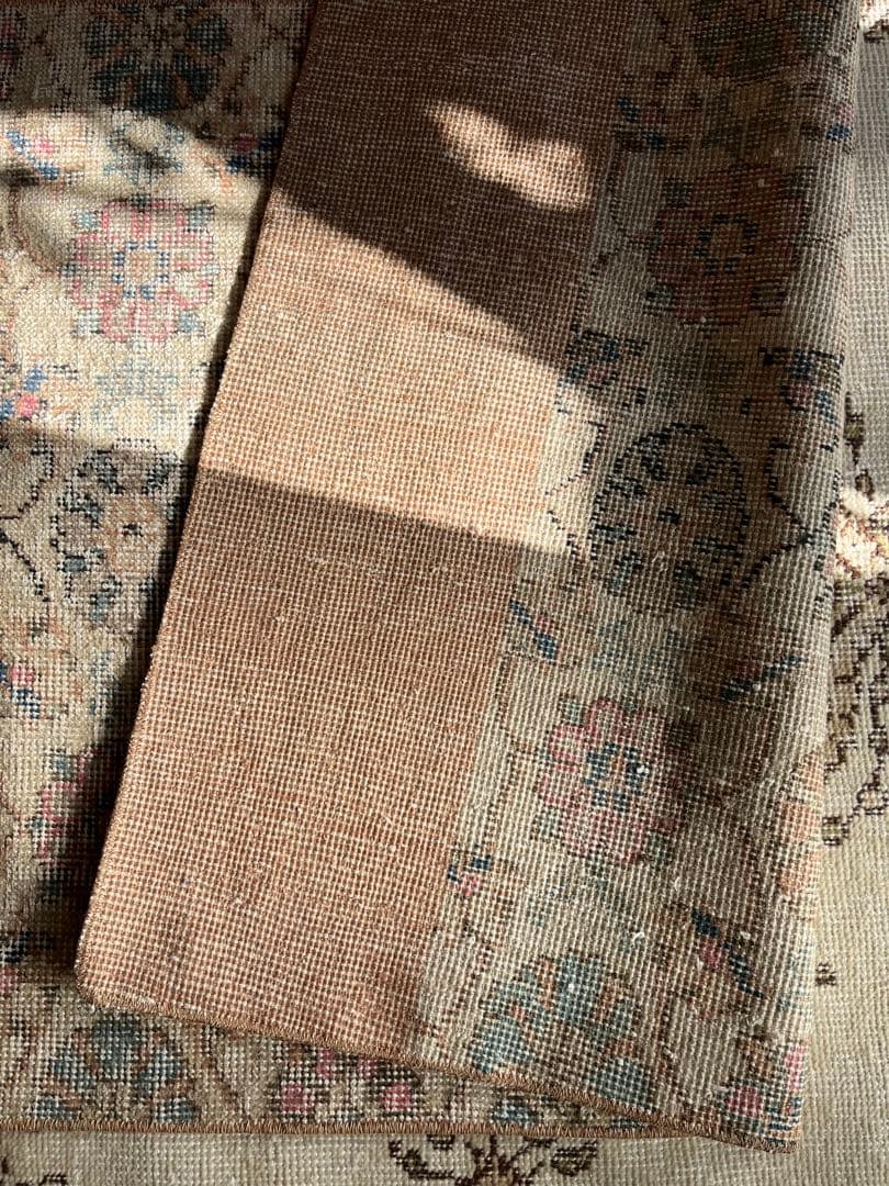 レア柄　flower ヴィンテージ トルコラグ　トルコラグ　69×192m