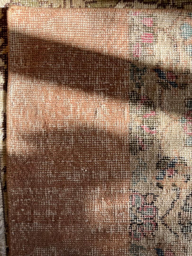 レア柄　flower ヴィンテージ トルコラグ　トルコラグ　69×192m