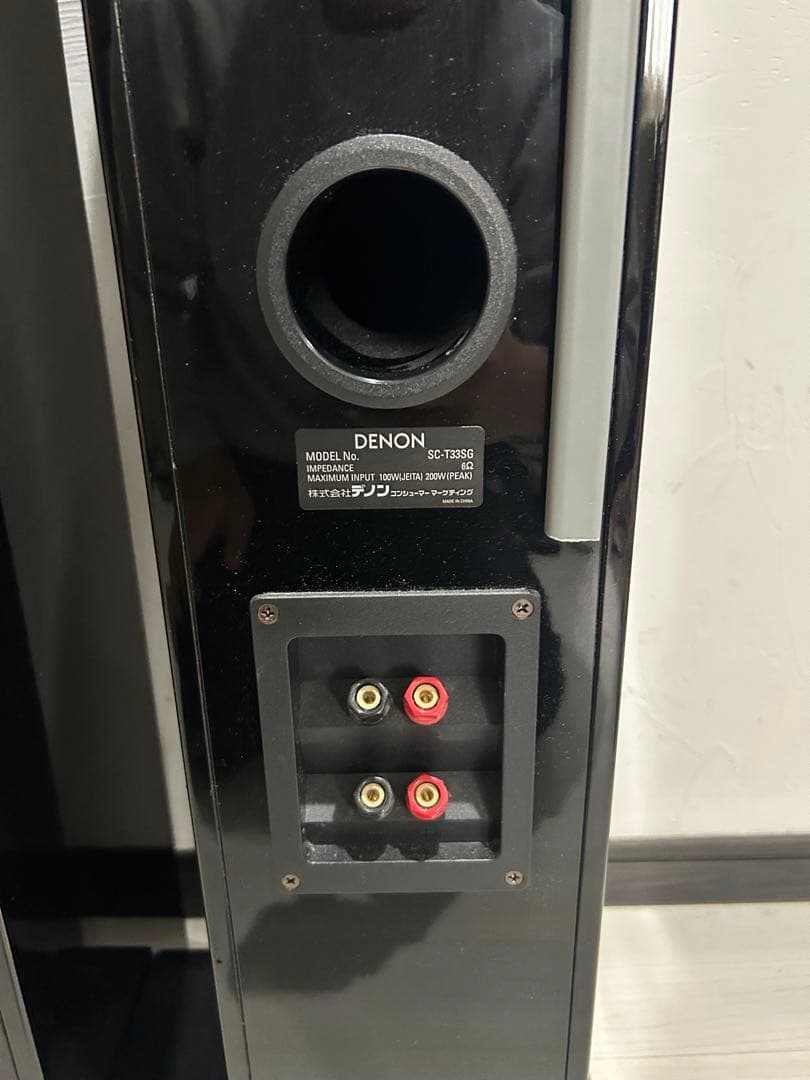 DENON SC-T33SG ペアトールスピーカー　ブラック