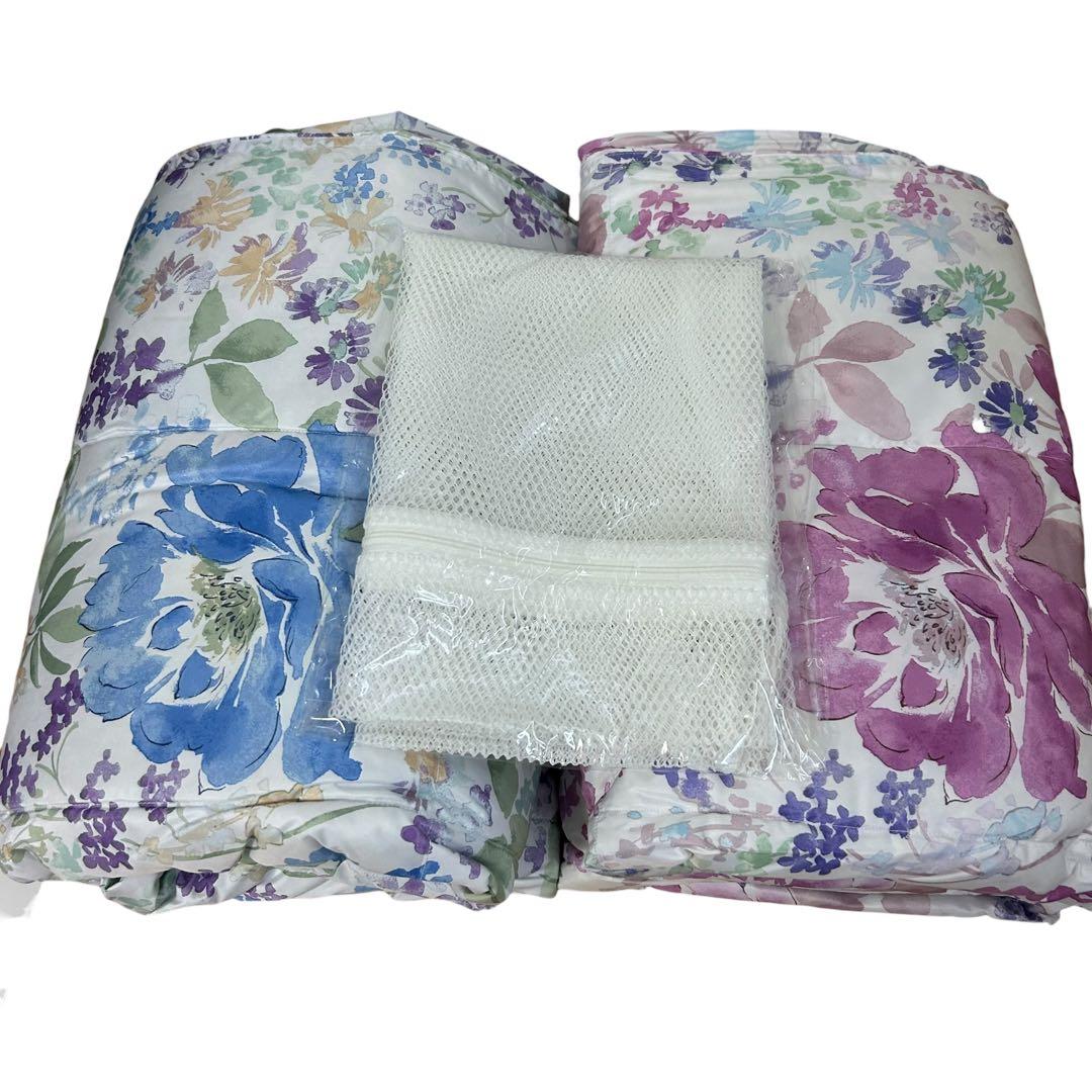 【新品未使用品】⭐︎モリリン　ダウンケット　2枚　ピンク ブルー　JTDF30S