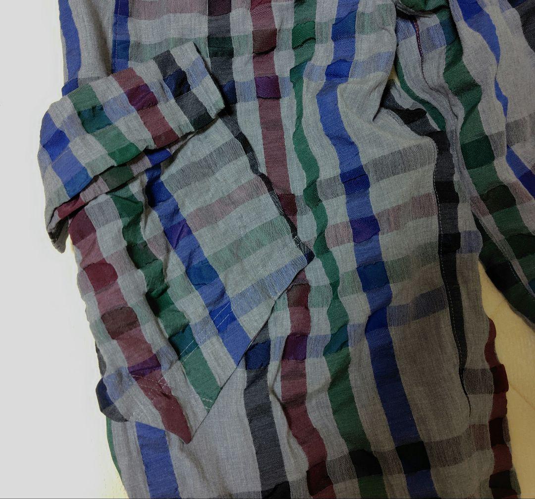 センソユニコ　≪慈雨≫　チェック柄ワイドパンツ