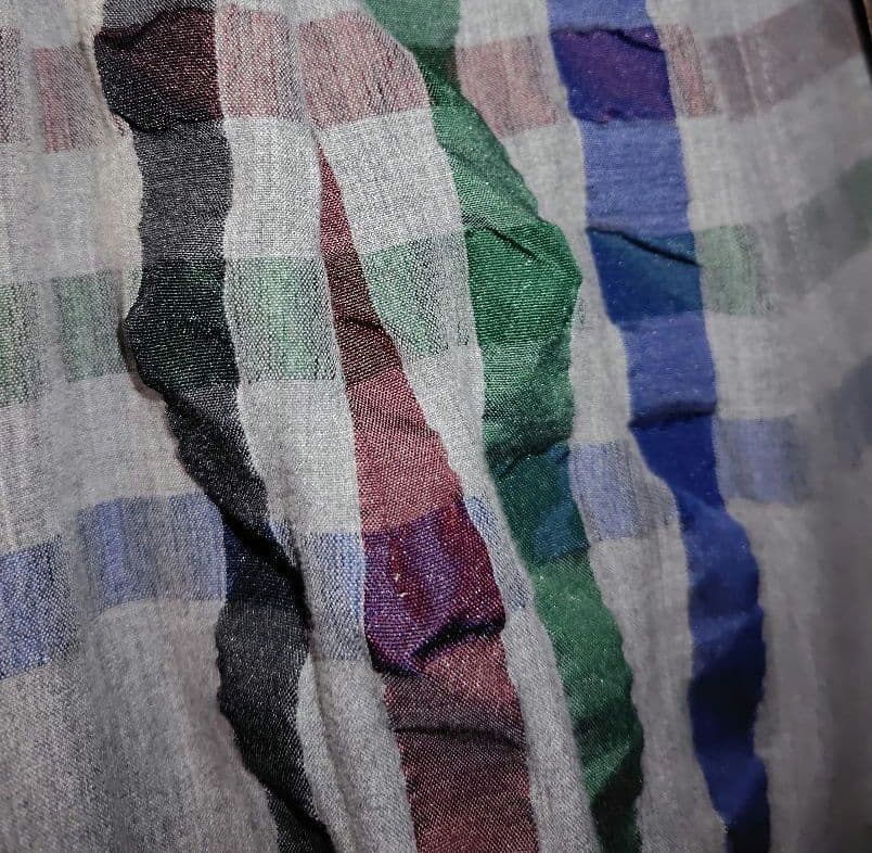 センソユニコ　≪慈雨≫　チェック柄ワイドパンツ