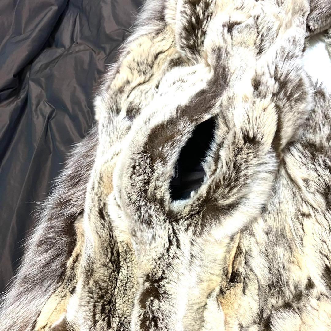 【極美品】YEVS SALOMON 最高級　ブルーフォックス　ロングコート　40