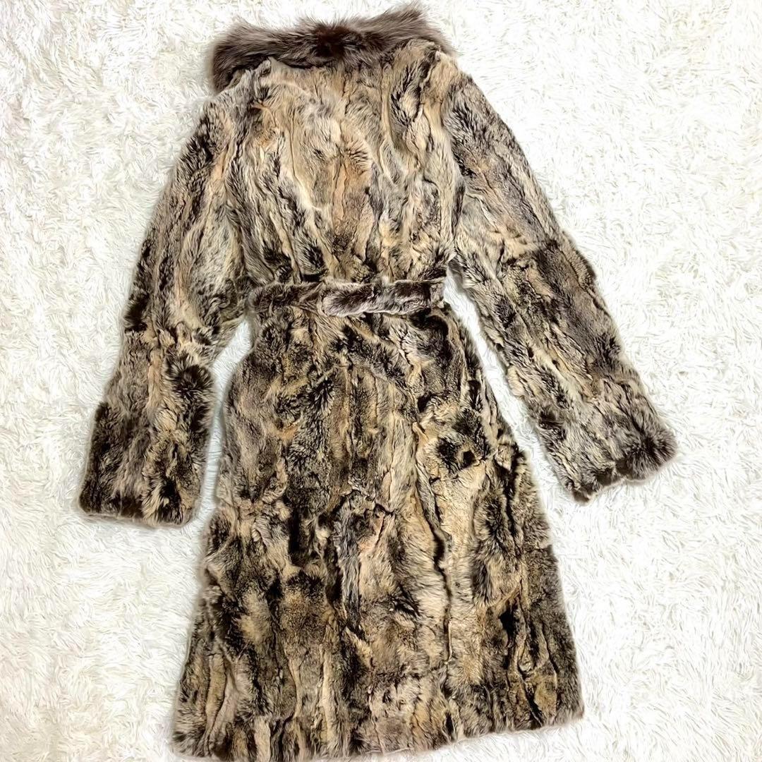 【極美品】YEVS SALOMON 最高級　ブルーフォックス　ロングコート　40