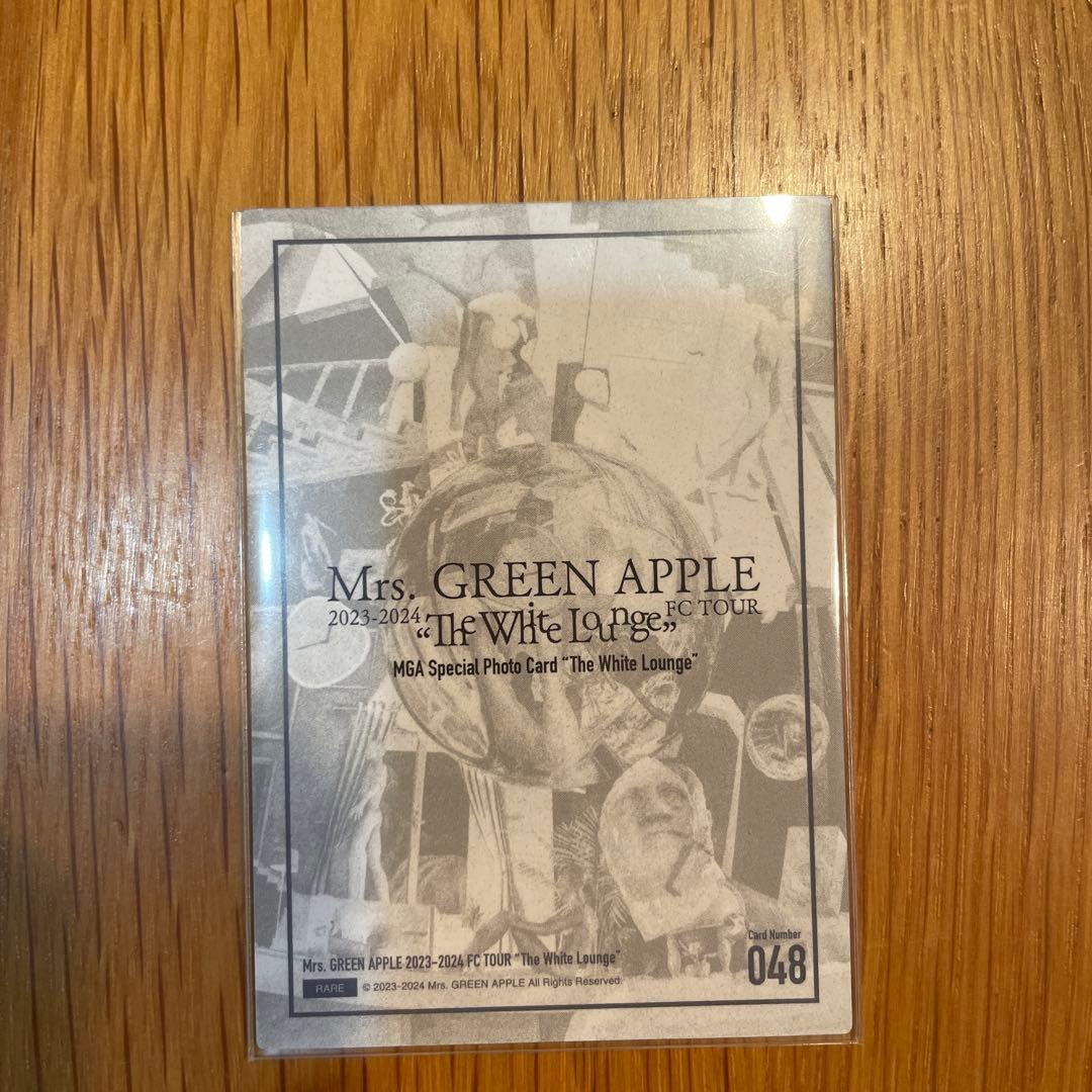 ミセスグリーンアップル　フォトカード　大森　レア　ホワイトラウンジ