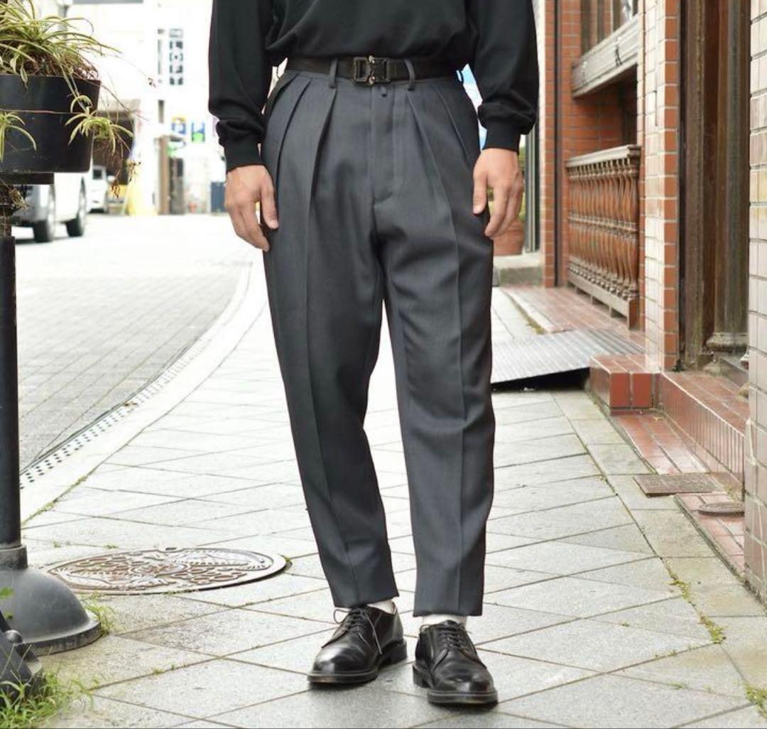 NEAT T/W SERGE TAPERED テーパード グレー 44