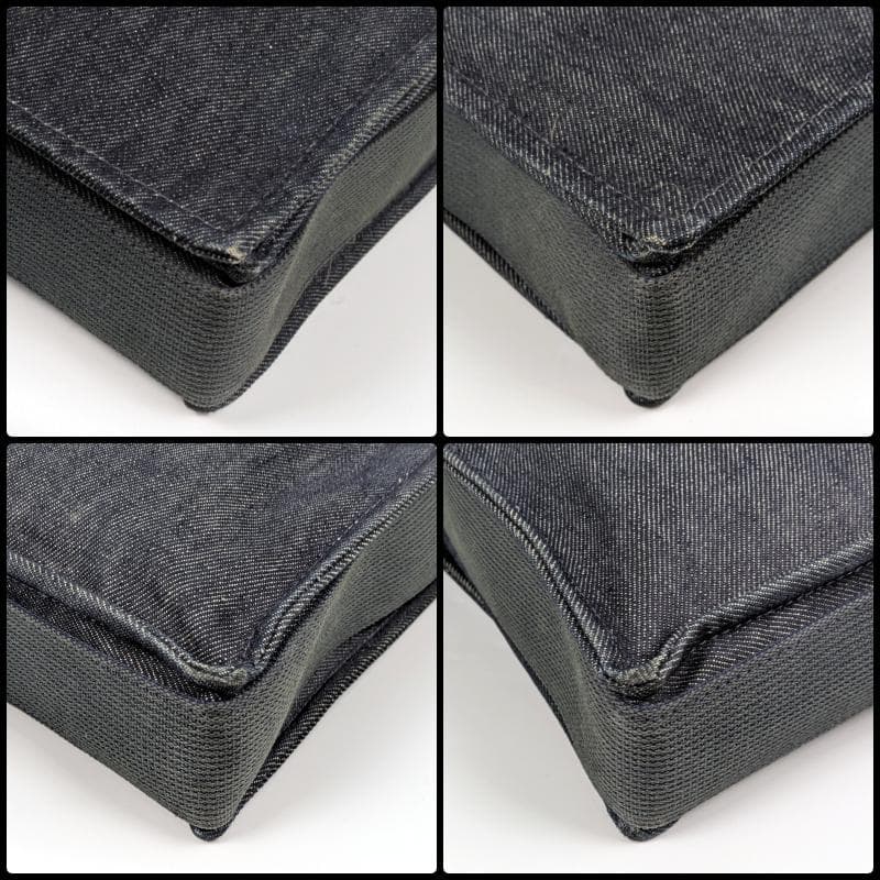 ハンティングワールド デニム ショルダーバッグ デカロゴ メッセンジャーバック