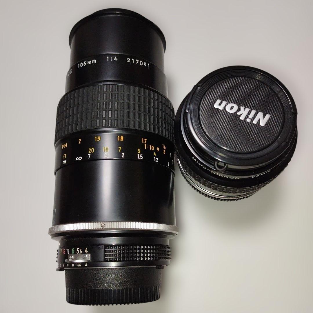 Micro-NIKKOR 105mm & 55mm レンズセット