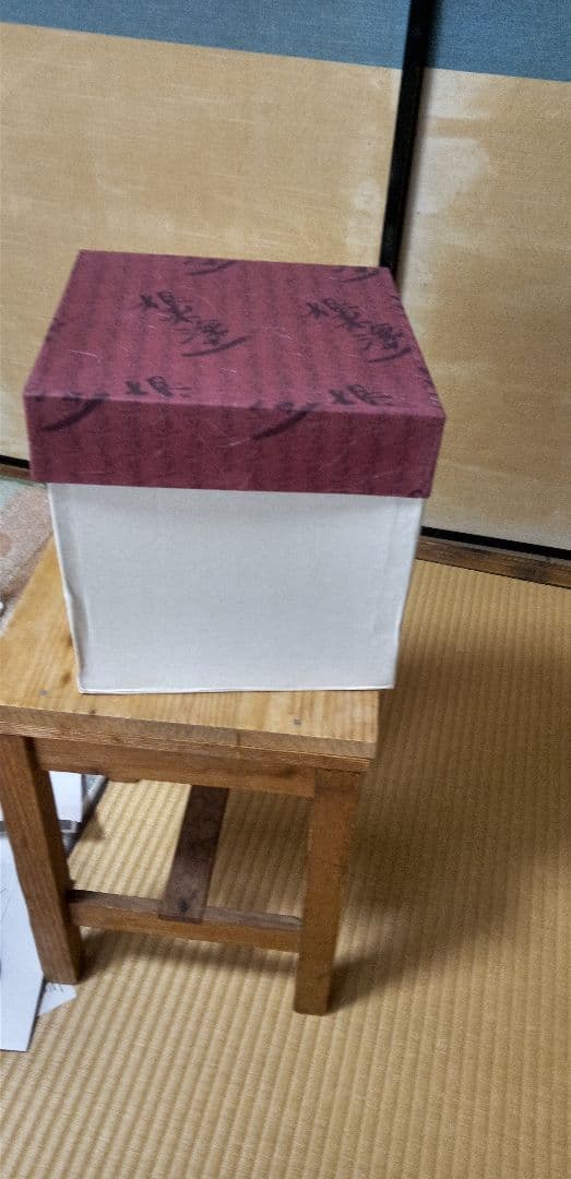 根来塗　赤色漆器製3段重箱(1段22×22×7cmです)