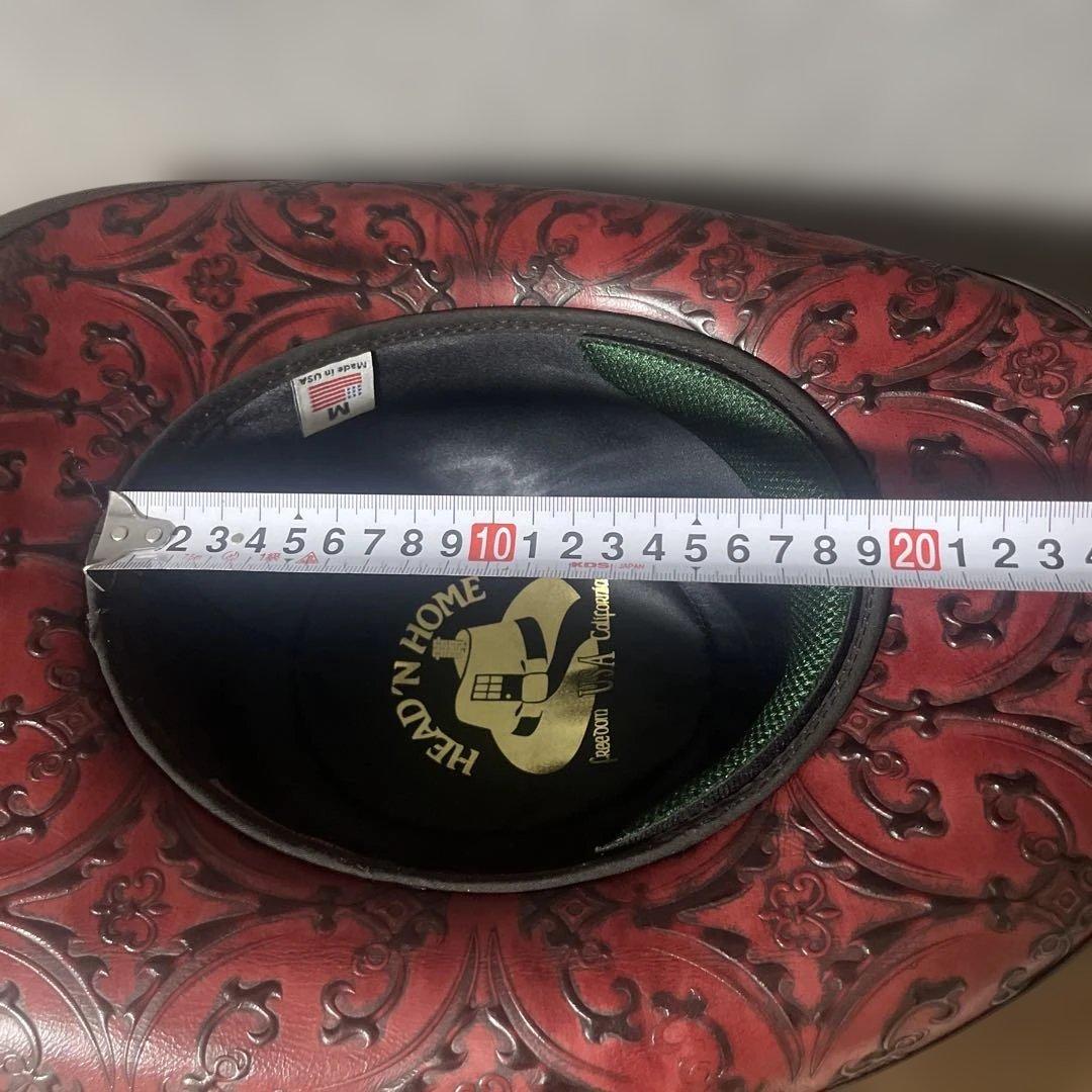 ファルコン メンズ アメリカンレザー カウボーイハット　新品　Ｍサイズ