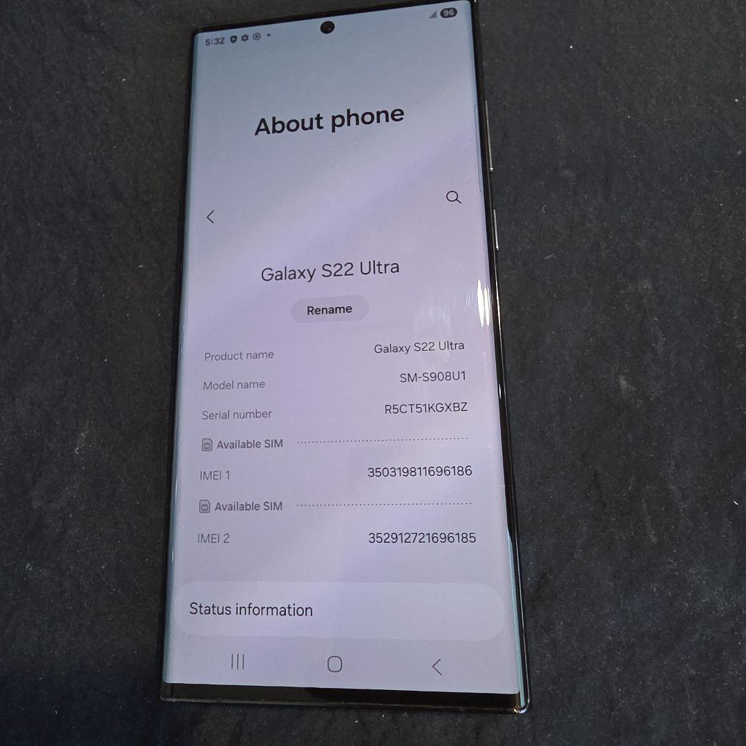 E*a様 Samsung Galaxy S22 Ultra SM-S908U1