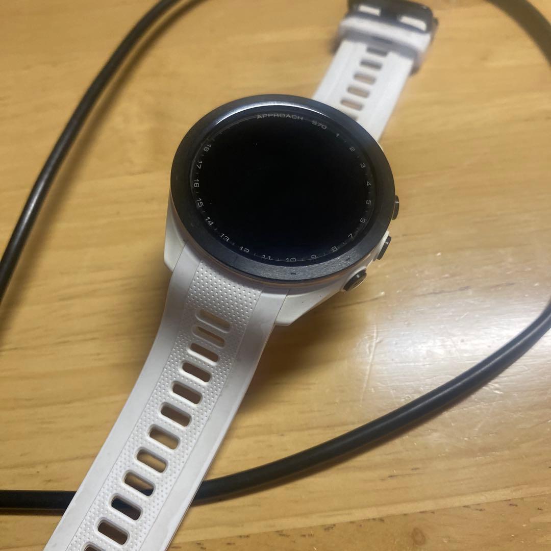 神*社様 GARMIN Approach S70 42mm ホワイト　GPSゴル