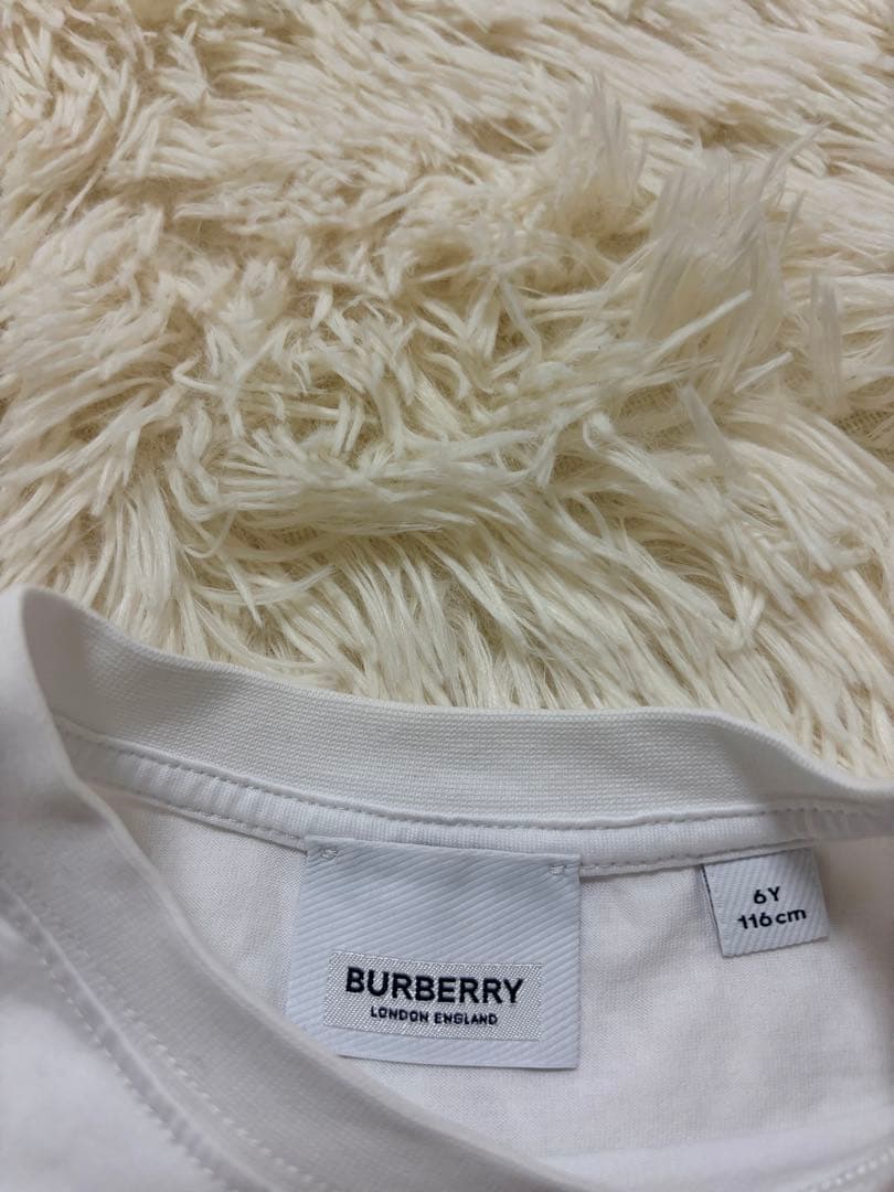 BURBERRY 6y116cm キッズ Tシャツ ホワイト
