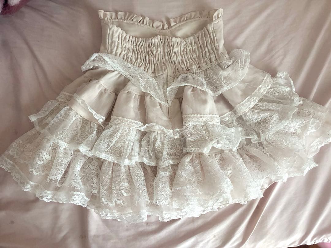 リズリサ ティアードフリルスカパン ピンク