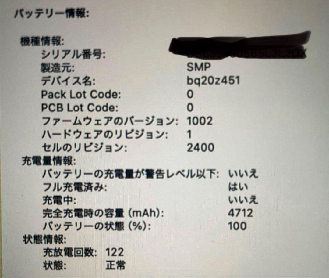 MacBook Pro 13インチ 2019