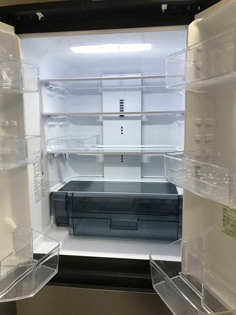 【配送無料】大型冷蔵庫 SHARP SJ-MF46J 観音開き 2022年製