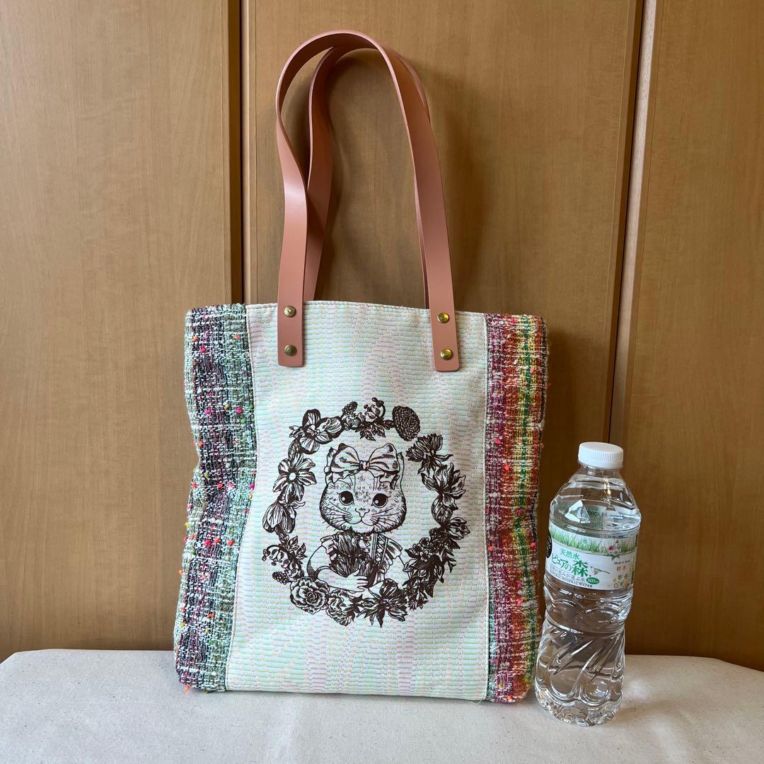 【ジョリーフルール】貴重　エピファニー カラフル　ツイードトートバッグ　高級仕上