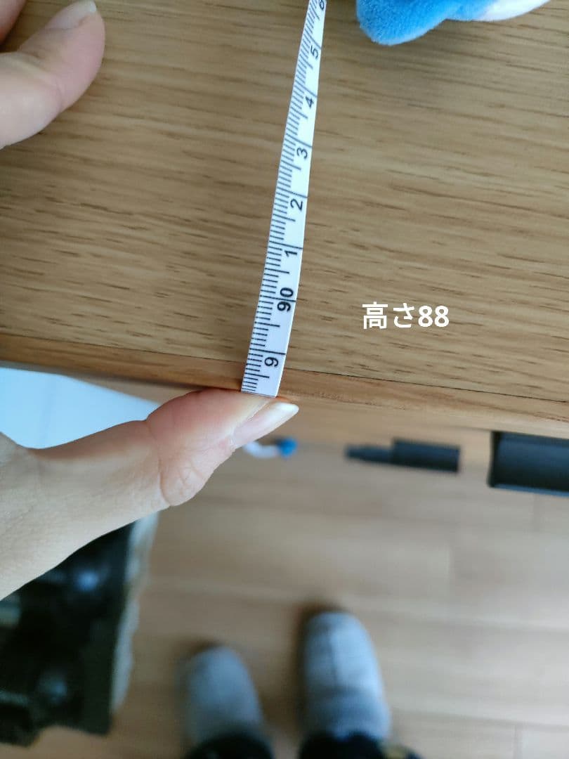 ナチュラルウッド 4段チェスト