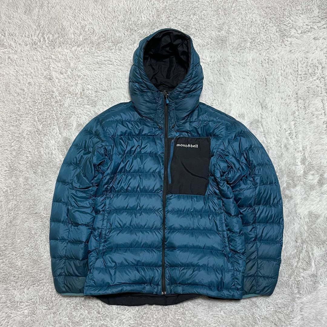 モンベル　ダウンジャケット　コロラドパーカー　リバーシブル　ドローコード　M
