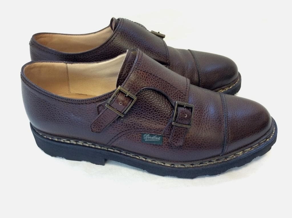 パラブーツ ウィリアム ダブルモンク ブラウン UK6 Paraboot