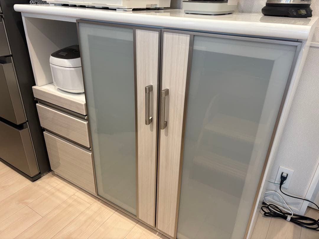 【かなで】ニトリ カップボード/キッチンボード 幅120センチ