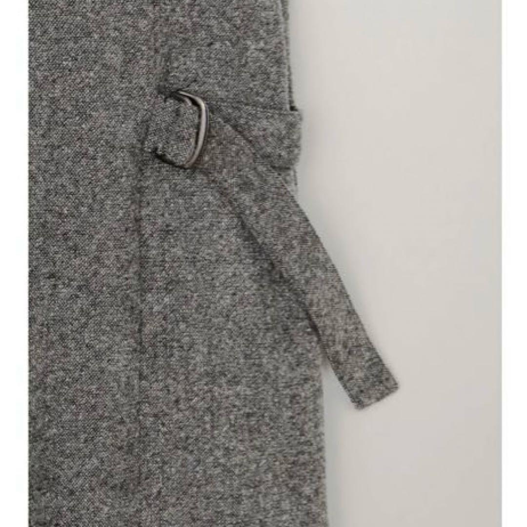J.PRESS シルクネップ ツイードジャンパースカート グレー大きいサイズXL