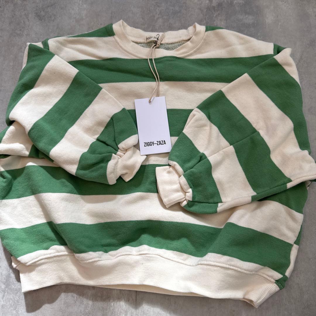トップス Ziggy zaza toro pullover verde 3-5y