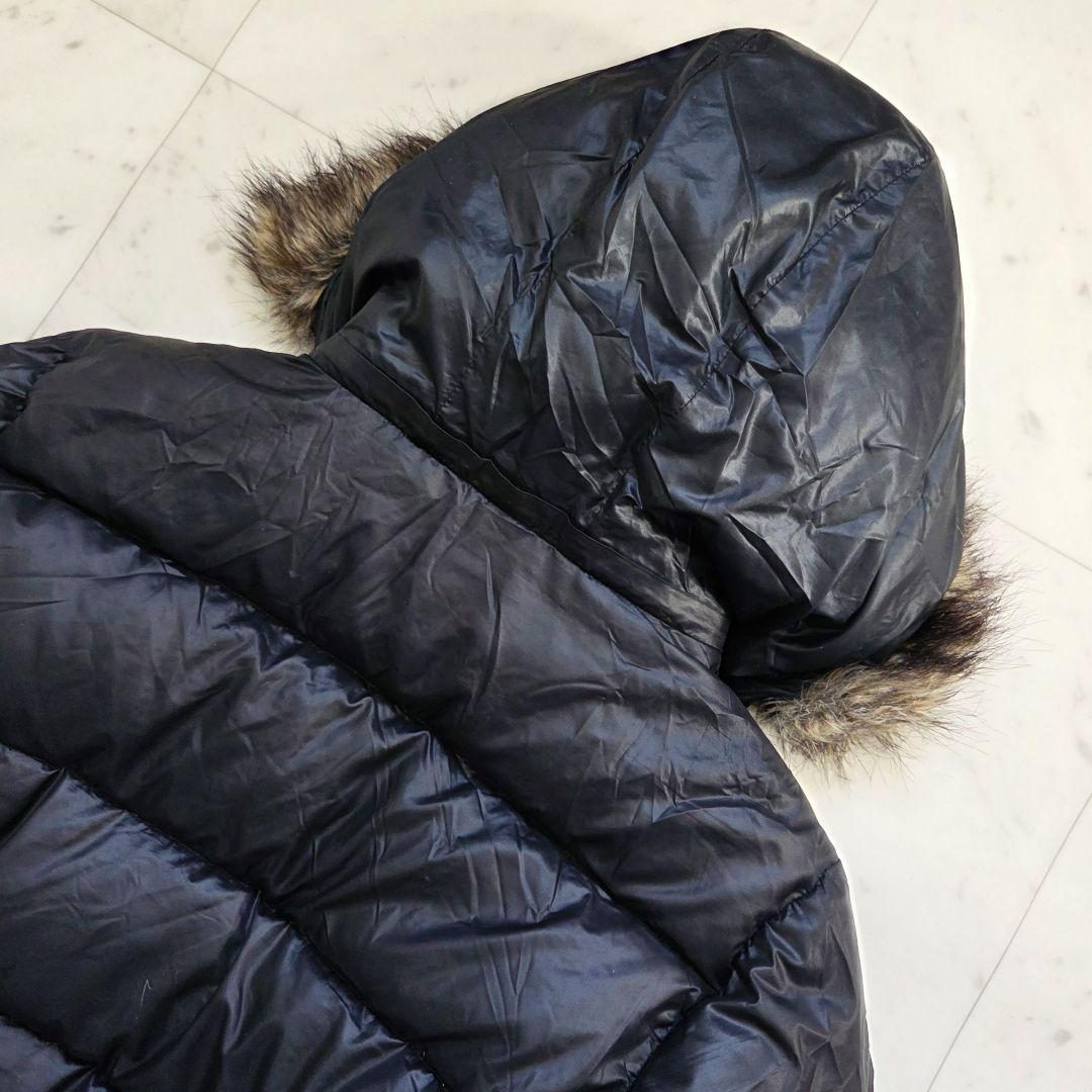 y2k archive old gap ダウンジャケット ファー 黒 短丈