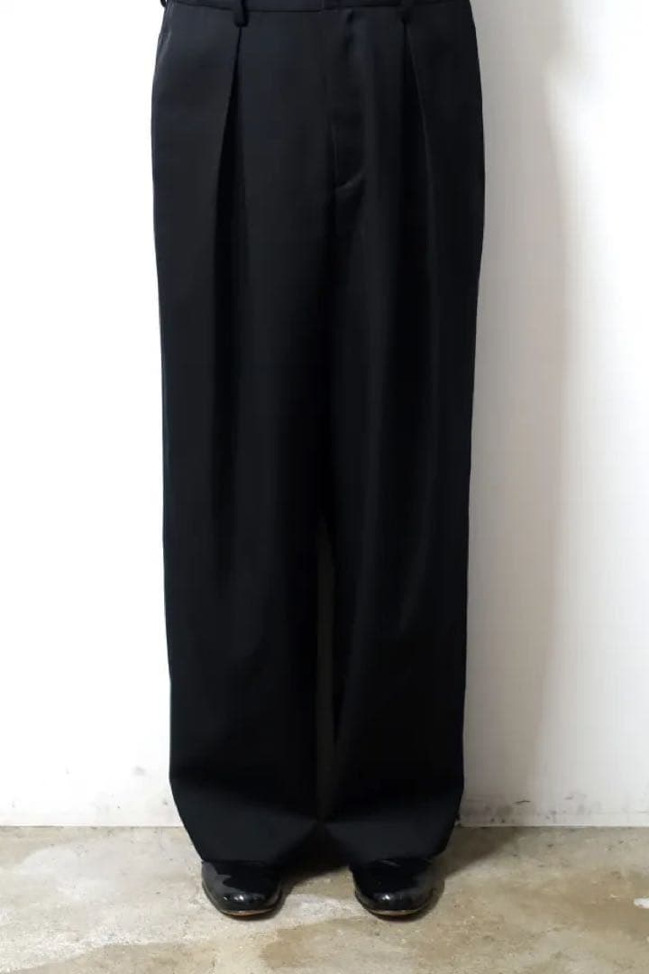 パンツ ssstein 25AW EASY WIDE TROUSERS BLACK M