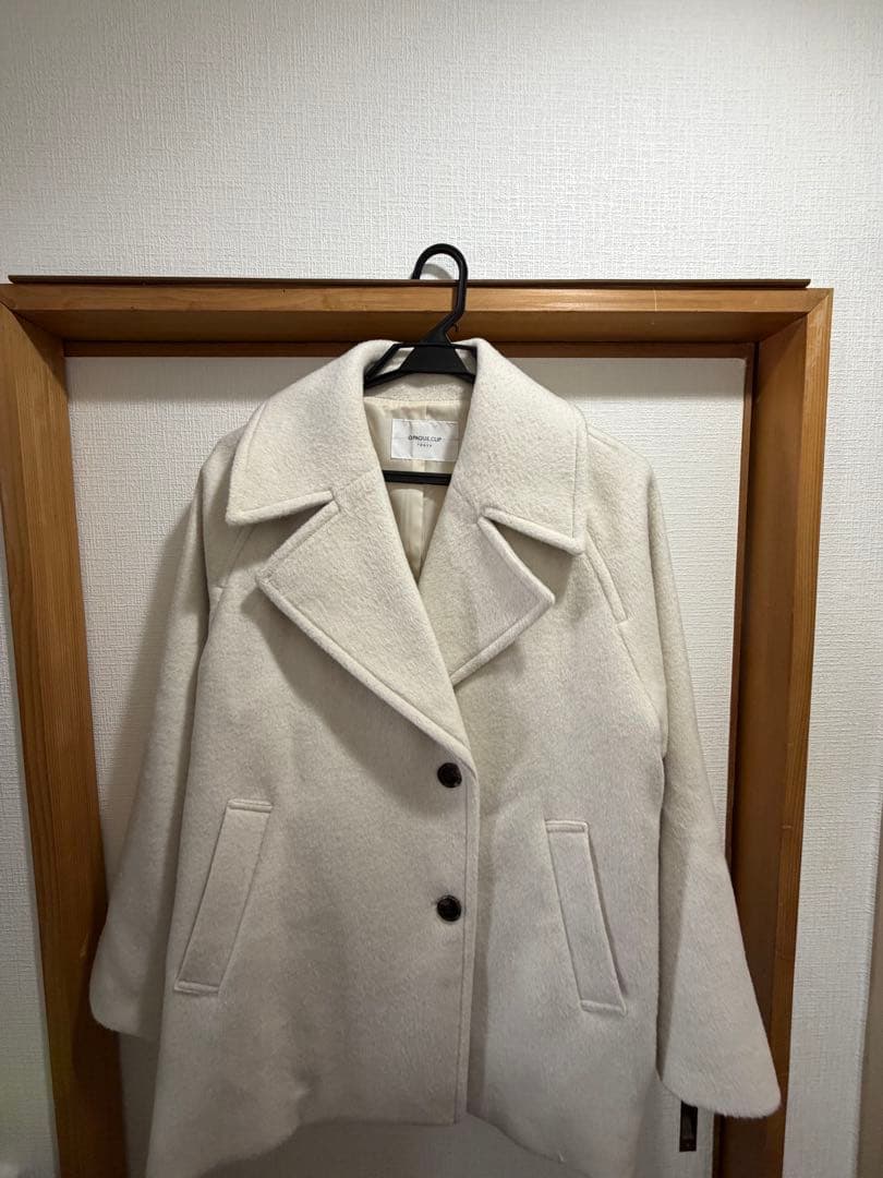 OPAQUE.CLIP ホワイト ピーコート 40/L