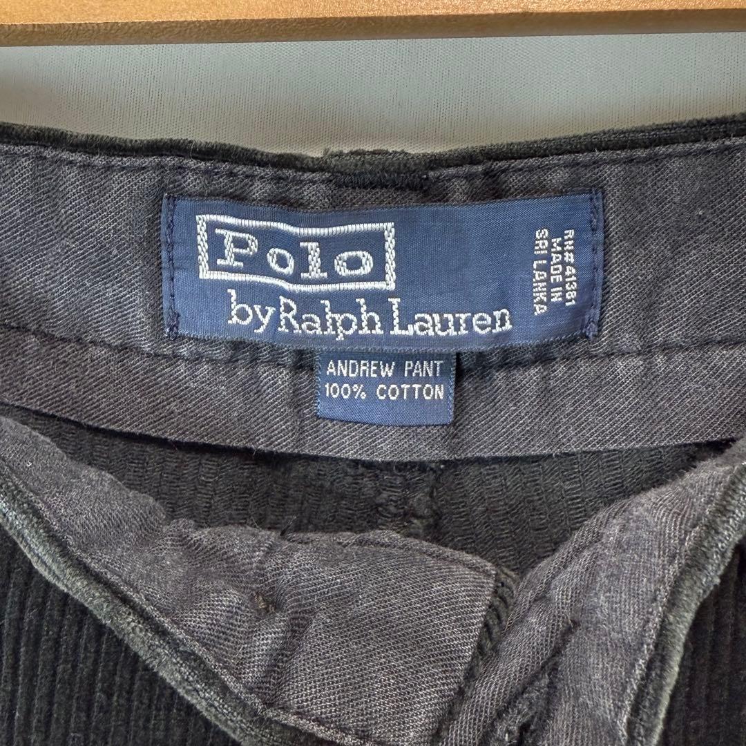 Polo by Ralph Lauren 2タック 太畝 コーデュロイ パンツ